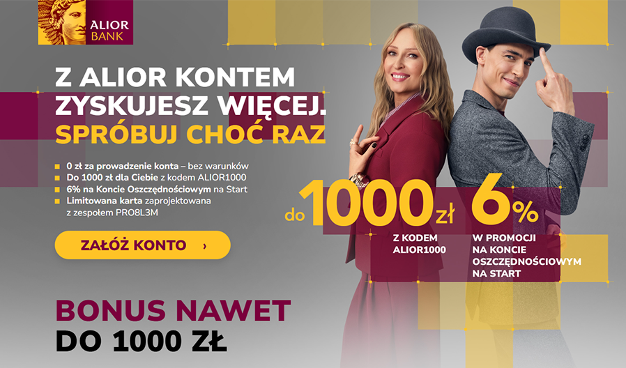 aliorBank-ko Alior Bank konto osobiste promocja