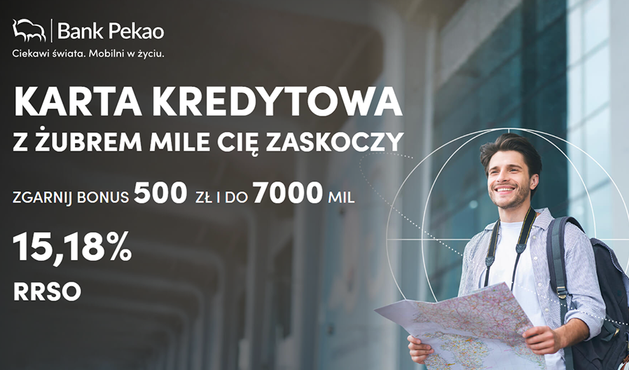 ✈️ Odkrywaj świat z Kartą Kredytową z Żubrem - 500 zł i mile czekają!